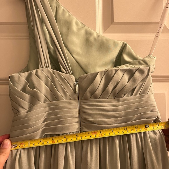 Azazie Molly Dusty Sage Bridesmaid Dress - Picture 7 of 9